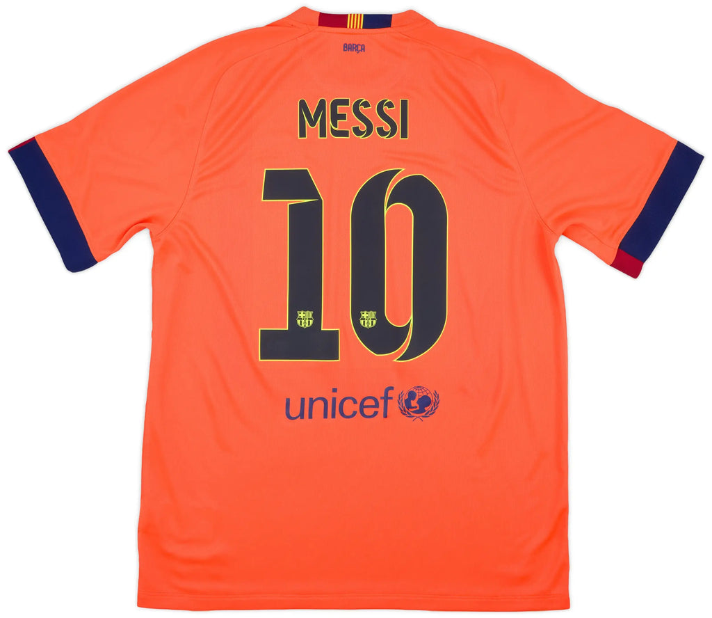 2014-15 Barcelona Away Shirt Messi #10